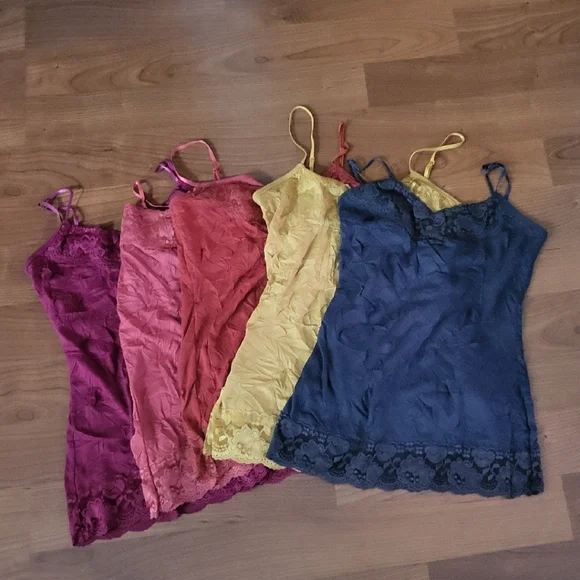 Maurices Multicolor Lace Trim Camisole 5 Piece Set - Picture 1 of 8